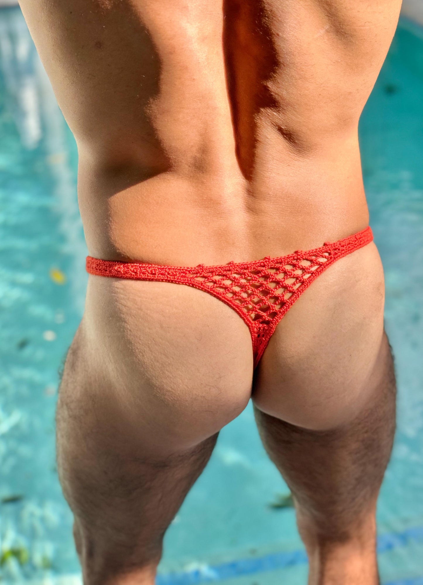 Preview image showing thongs created from this digital pattern — this is a PDF file.