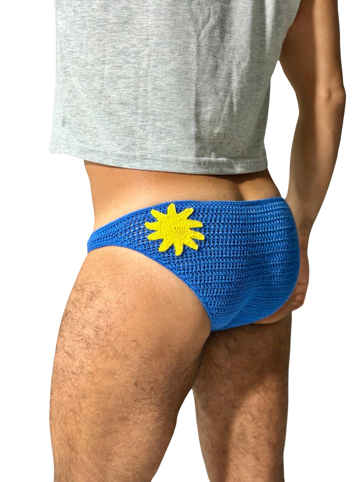 Crochet Men's Sun Briefs Swim Underwear