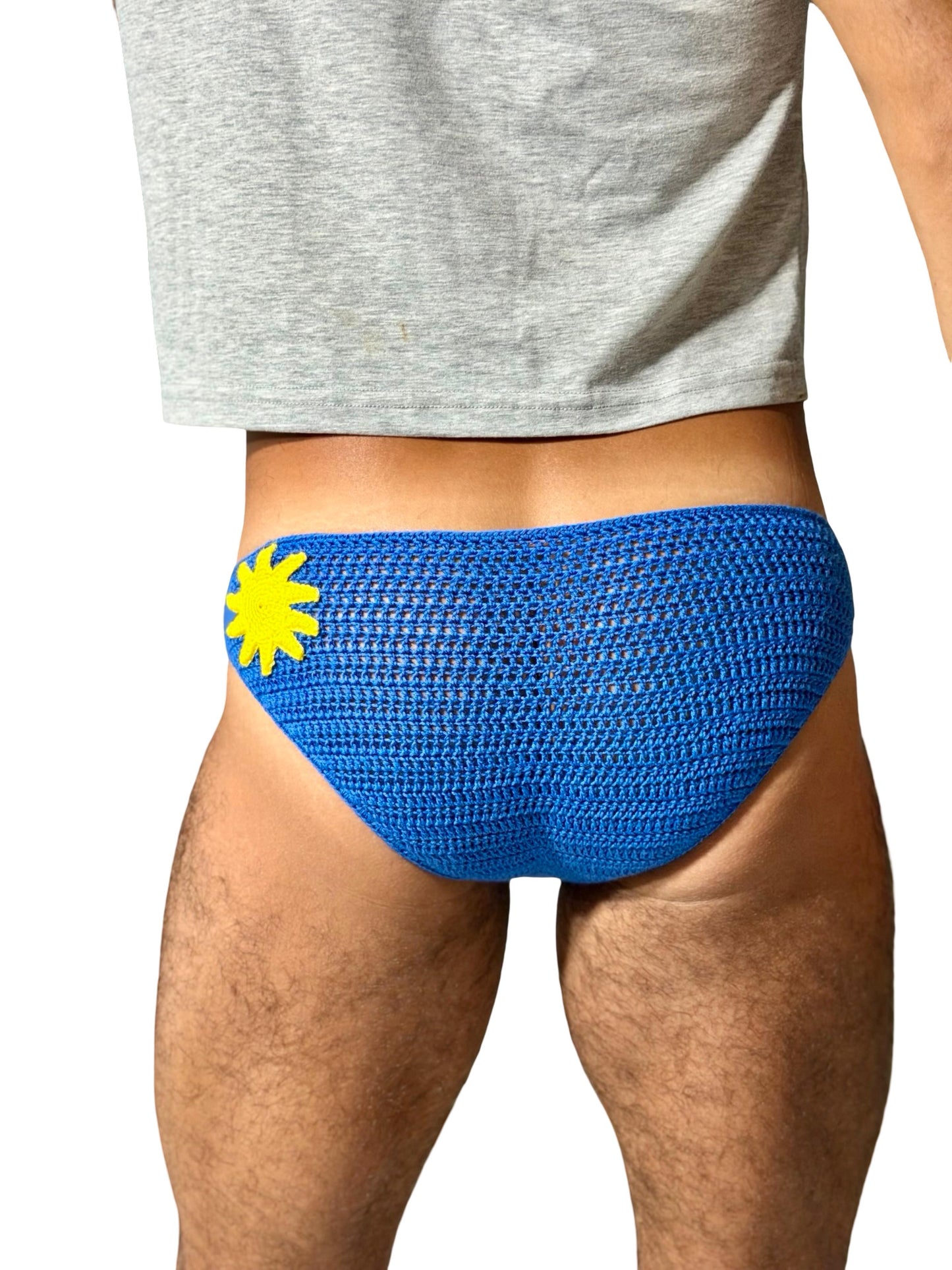 Crochet Men's Sun Briefs Swim Underwear